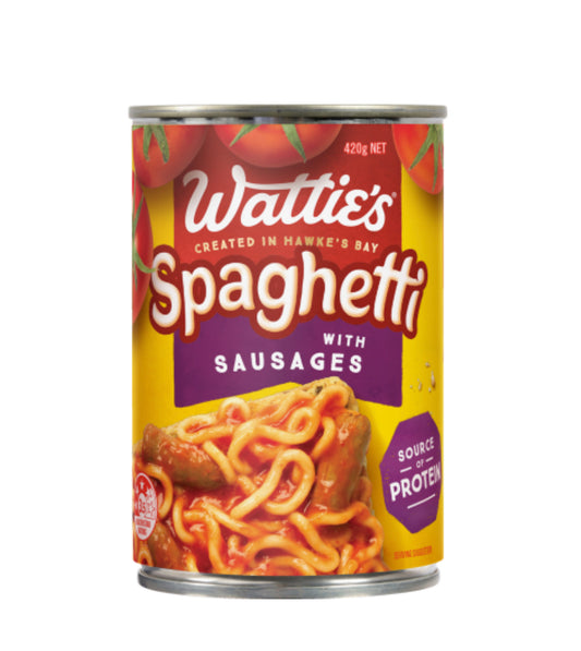 Wattie's Spaghetti With Sausages 420g
