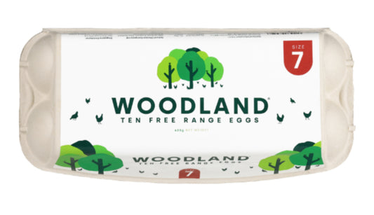 Woodland Free Range Size 7 Eggs 10pk -(B2B)