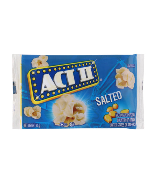 Act II Salted Microwave Popcorn 85g -(B2B)