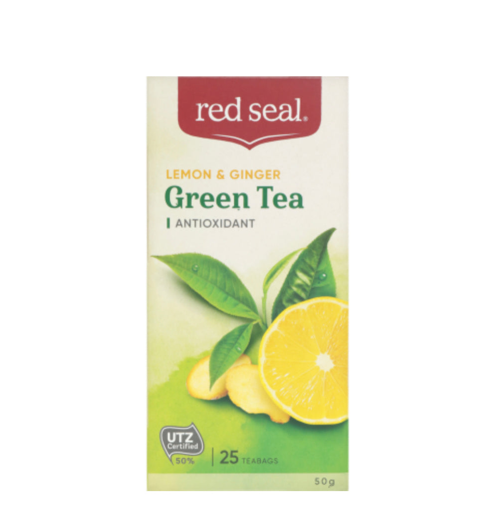 Red Seal Lemon & Ginger Green Tea Bags 25pk