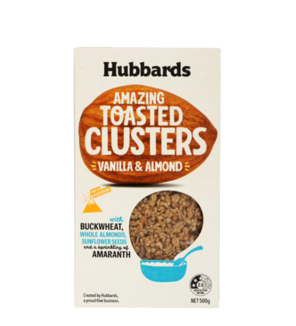 Hubbards Vanilla & Almond Amazing Toasted Clusters 500g
