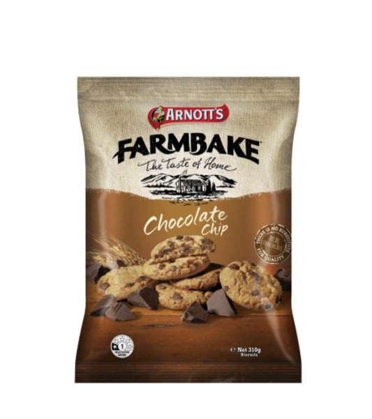 Arnott's Farmbake Chocolate Chip Biscuits 310g -(B2B)