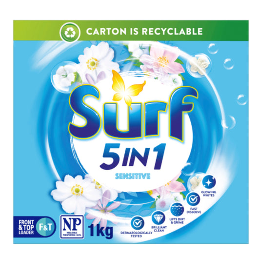Surf Sensitive Laundry Powder 1kg