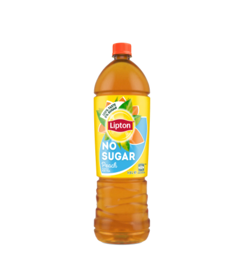 Lipton No Sugar Peach Flavour Ice Tea 1.5l -(B2B)