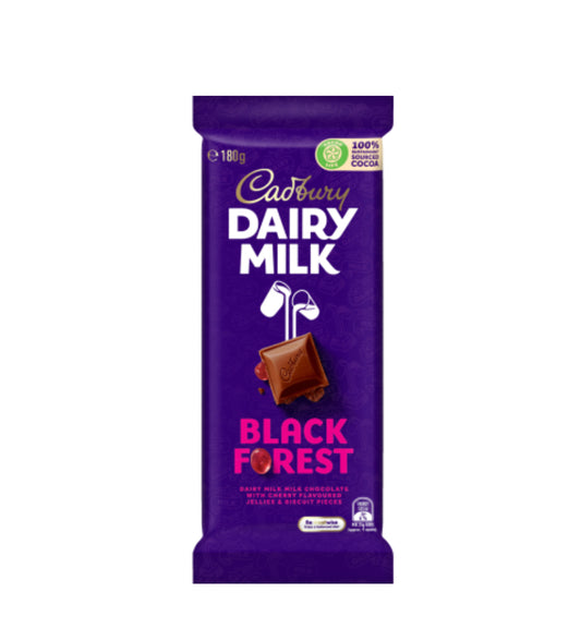 Cadbury Dairy Milk Black Forest Chocolate Block 180g