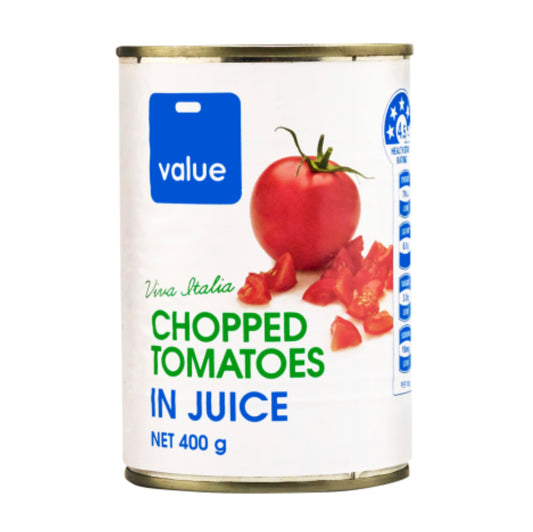 Value Chopped Tomatoes in Juice 400g