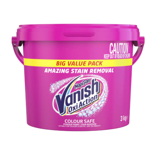 Vanish Napisan Oxi Action Colour Safe Stain Remover Powder 3kg -(B2B)
