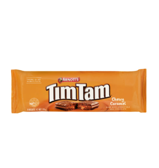 Arnott's Tim Tam Chewy Caramel Biscuits 175g