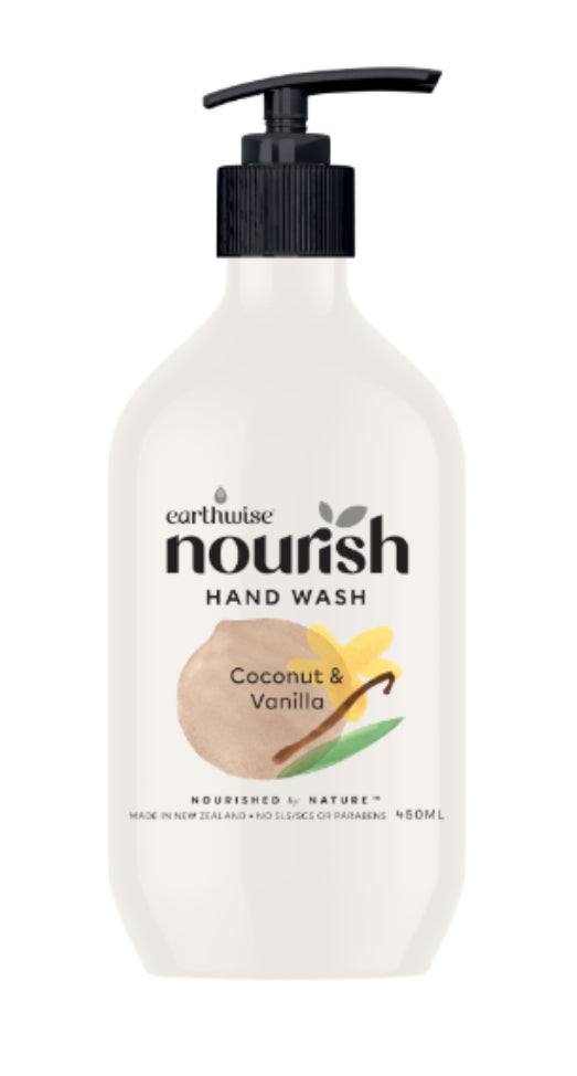 Earthwise Nourish Hand Wash Coconut & Vanilla 450ml